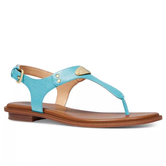MICHAEL Michael Kors MK Plate Flat Thong Sandals SZ 9.5 - Picture 1 of 4